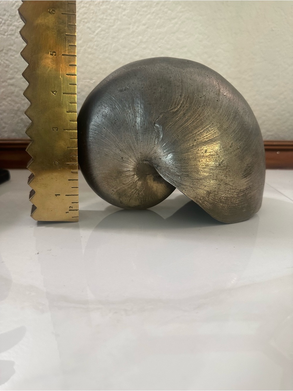 Nautilus silver Shell Sculpture ..Buccellati look !!! Over 3 lbs